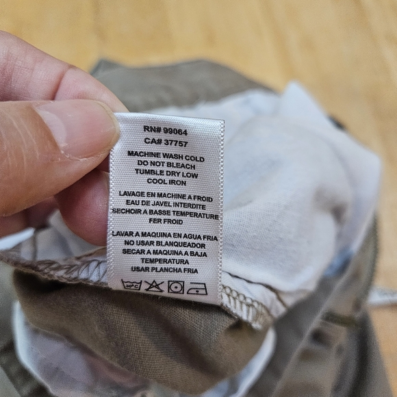 RVCA Weekend Stretch Pants Dark Tan With Pockets Mens size 30 - Picture 6 of 10